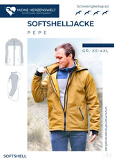 Papierschnittmuster Softshelljacke Pepe meine Herzenswelt Stoffmeisterei